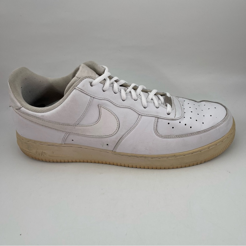 Nike Mens Air Force 1 - SZ 15 - Low Triple White Leather Shoe Sneaker 315122-111
